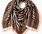 Women Zebra Print Scarf - Image 