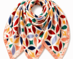Women Geometric Print Scarf - Image 