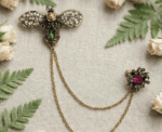 Women Bee Chatelaine Brooch - Image 