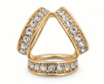Women Crystal Scarf Ring - Image 