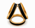 Women Gold Scarf Ring - Image 