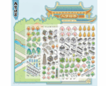 Chinese City DIY PET Sticker Set Large - Image 