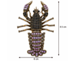 Crystal Lobster Brooch - Image 