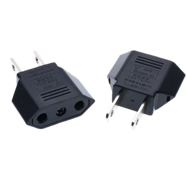Plug Adapter EU To US Adaptor Converter AC Power Plug Connector