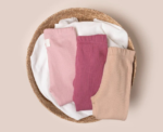 Girls Cotton Leggings Pink - Image 