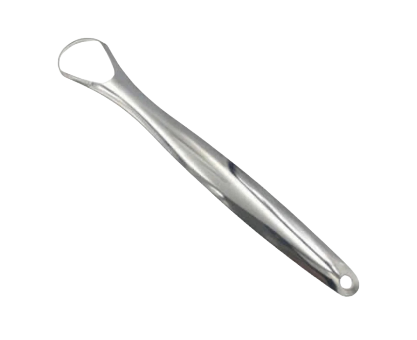 2 Stainless Steel Tongue Scraper Oral Cleaner Kit Small - Image 1