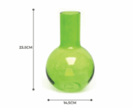 Green Bubble Glass Vase - Image 