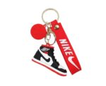 Red And Black Nike Air Jordan 3D PVC Keychain - Image 