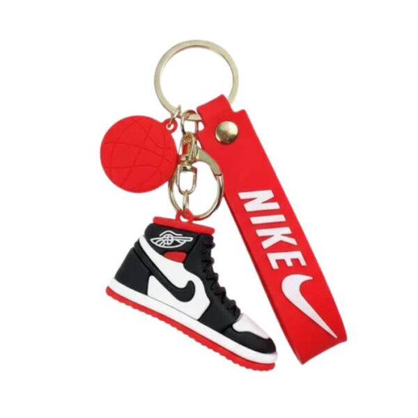 Red And Black Nike Air Jordan 3D PVC Keychain