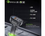 Maxmate Fast Car Charger Three Ports - Image 