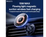 YESIDO Magnet Wireless Quick Charge Car Holder With LED Light - Image 