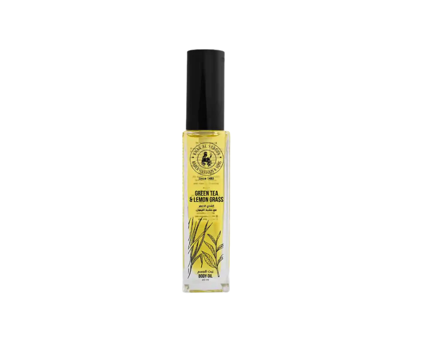 204 Khan Al Saboun Green Tea & Lemongrass Body Oil - Image 1