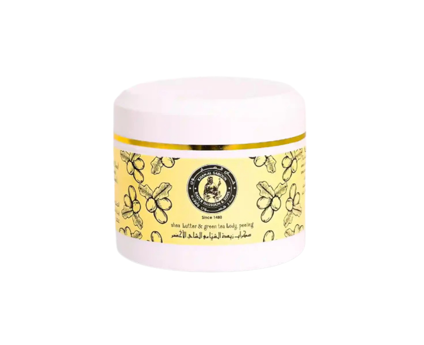216 Khan Al Saboun Shea Butter & Green Tea Body Peeling - Image 1
