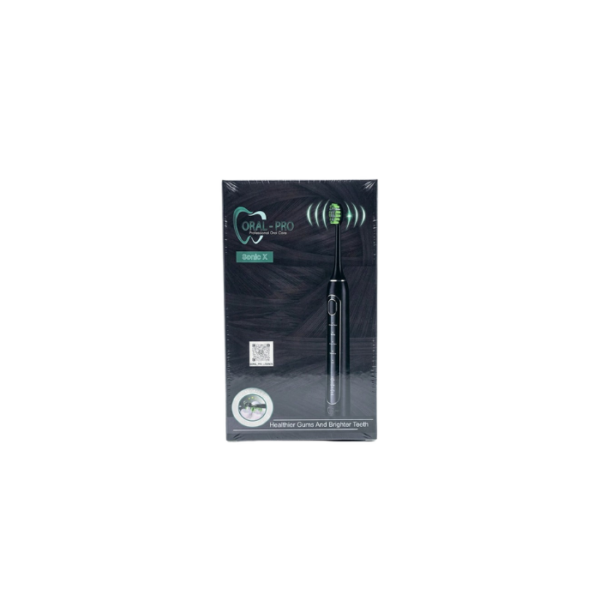 Electric Toothbrush Sonic X Rechargeable Black Oral Pro
