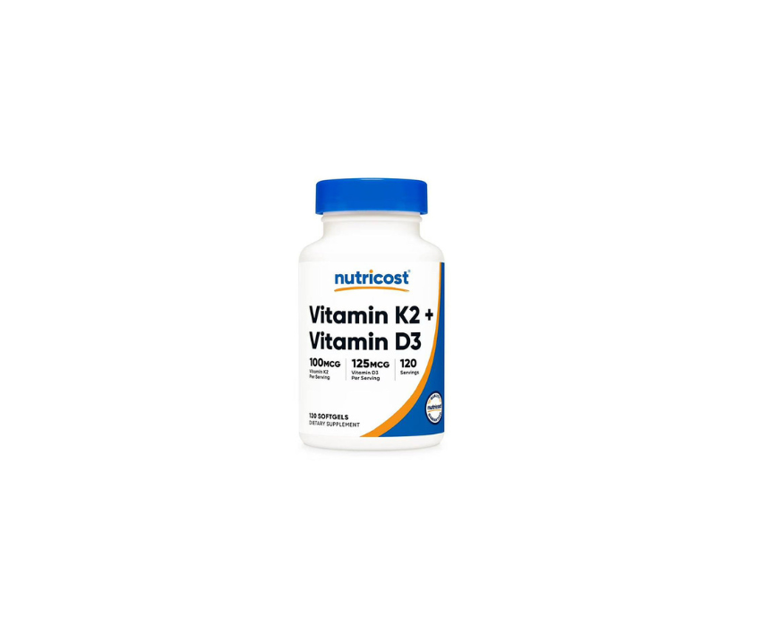 228 Vitamin K2 + D3 5000IU Nutricost - Image 1