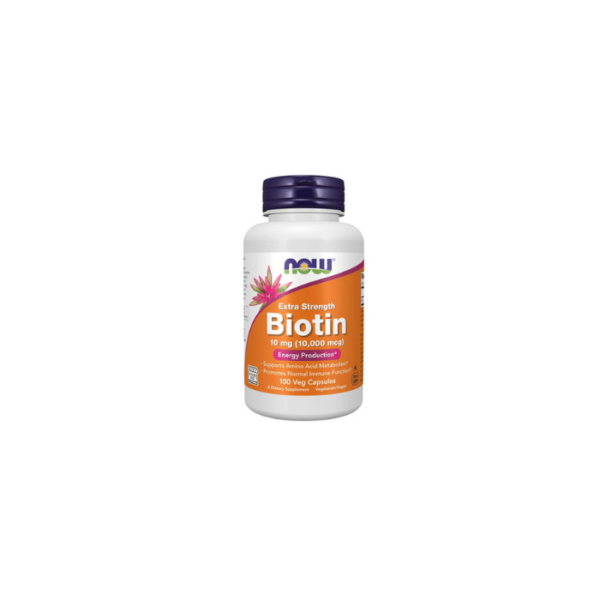 Biotin Extra Strength 10,000mcg 100 Capsules Now