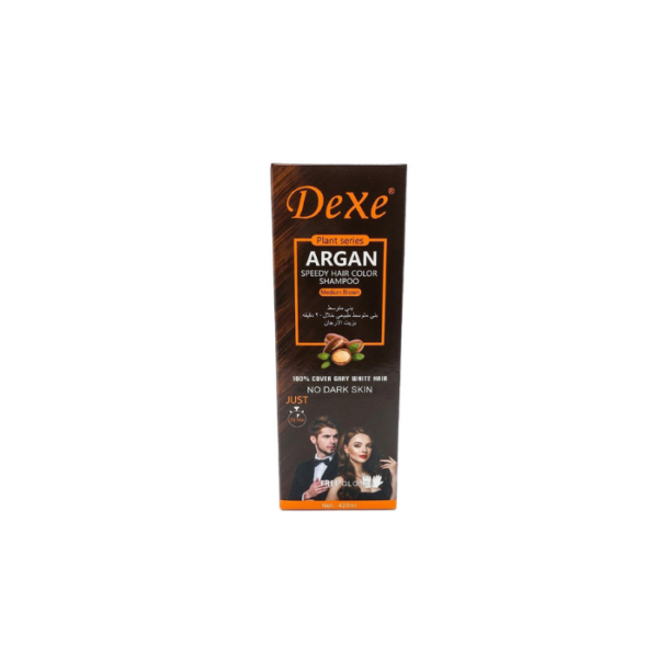 Hair Color Shampoo Medium Brown Dexe