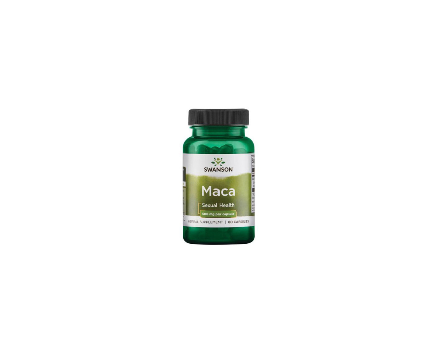 240 Maca 500mg 60 Capsules Swanson - Image 1