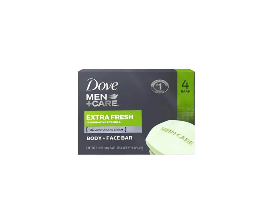 273 Soap Men Care Extra Fresh 4 Pieces Dove - Image 1