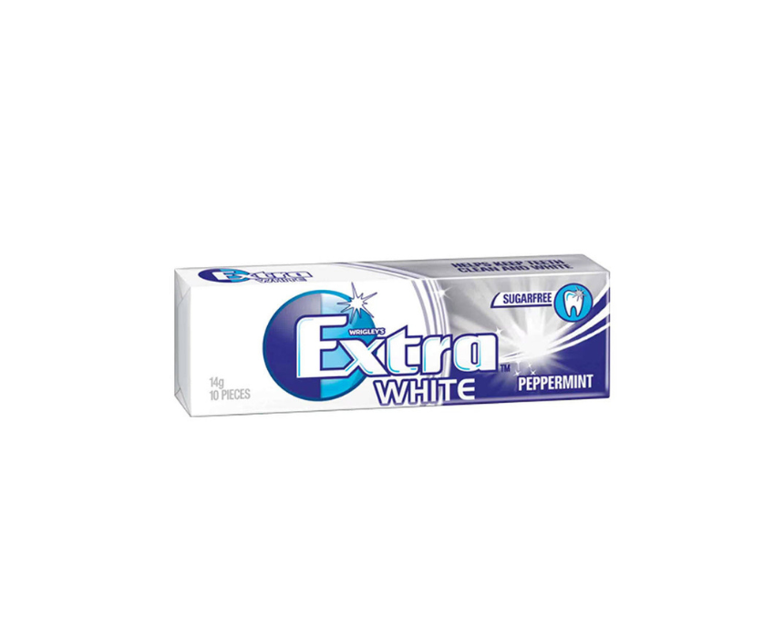 290 Gum White Peppermint Sugar Free 10 Pieces Extra - Image 1