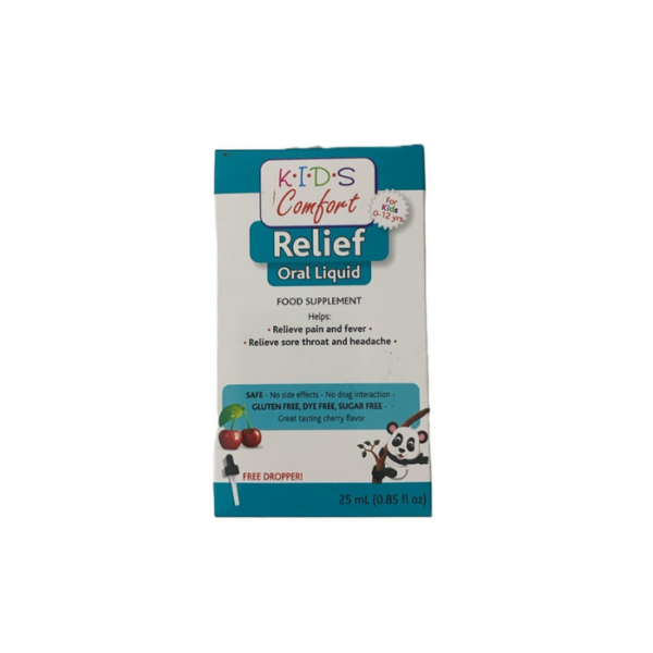 Oral Liquid Cherry Drops 25Ml Kids Comfort Relief