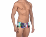 Arena Men Training Swimwear Vivid Low Waist Short Pink Multi - Image 