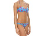 Arena Women Beachwear Bandeau Big Dots Turquoise Agata Violet - Image 
