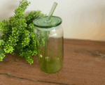 Ombre Glass Straw Cup - Image 