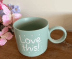 Pastel Ceramic Coffee Mug - Image 