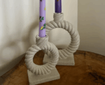 Ceramic Candle Holder Set - Image 