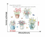 Floral Quote Wall Decal - Image 