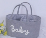 Baby Fabric Storage Basket Nursery Organizer - Image 