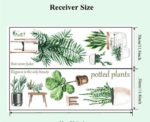 Green Plants Wall Decal Quote Home Decor - Image 