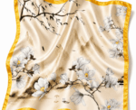 Women Magnolia Square Scarf - Image 