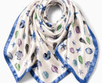 Women Ocean Print Scarf - Image 