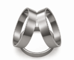 Women Silver Scarf Ring - Image 