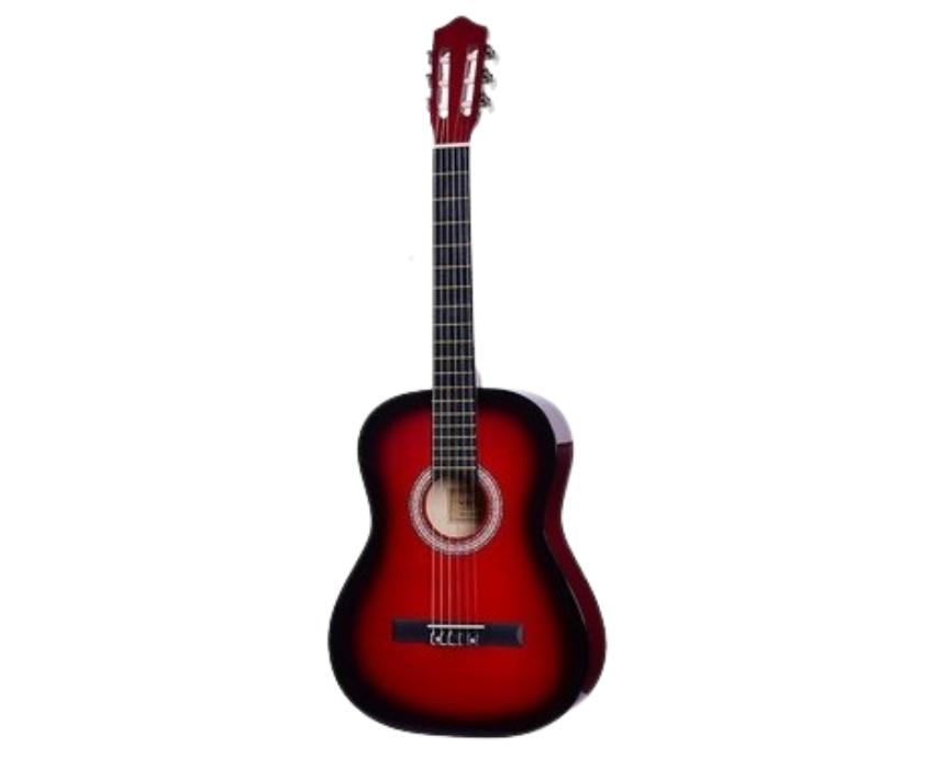 3 OLIVE TREE GUITAR IN RED - Image 1