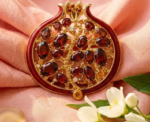 Ruby Pomegranate Brooch - Image 