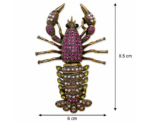 Crystal Lobster Brooch - Image 