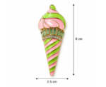 Candy Swirl Ice Cream Brooch - Image 