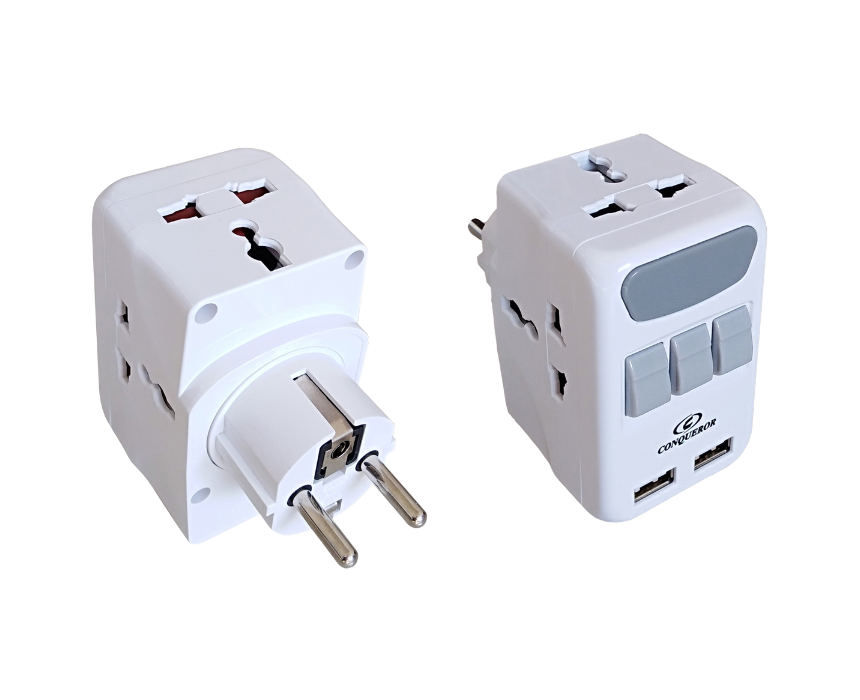 3 Conqueror Multi Plug Wall Adapter - Image 1
