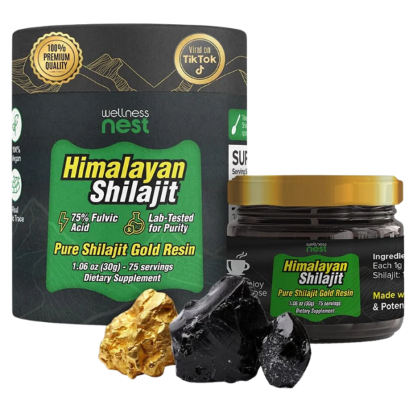 Wellness Nest Gold Grade Pure Himalayan Shilajit Resin