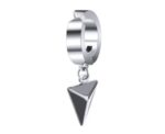 Pyramid Black And Silver Clip On Earrings - Image 