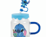 Stitch Glass Mug Straw Set - Image 