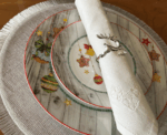 Embroidered Fabric Dinner Napkin - Image 