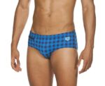 Arena Men Training Swimwear Small Checks Brief - Image 