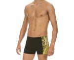 Arena Men Training Swimwear Short Drafty Black Yellow Star - Image 