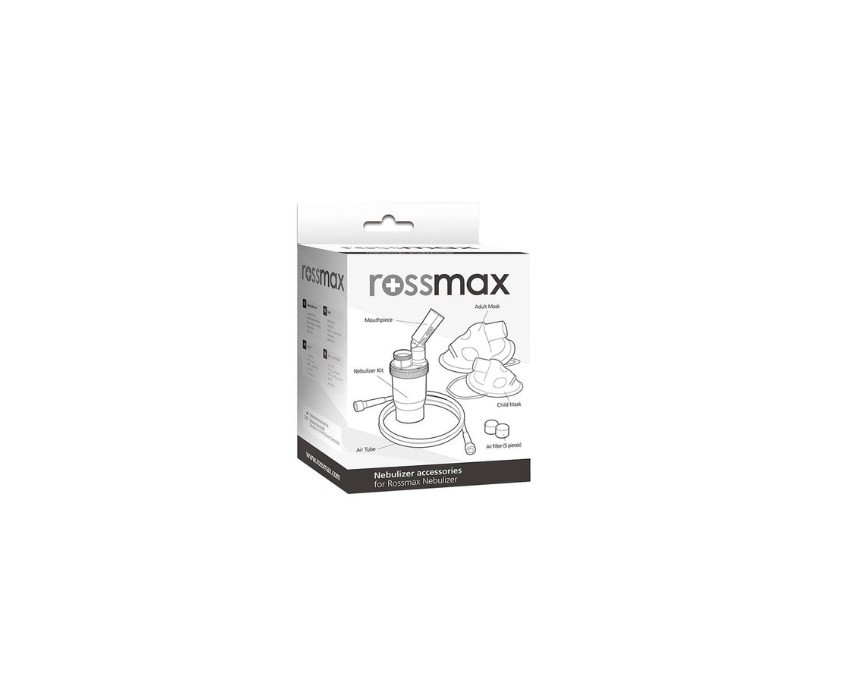 300 Nebulizer Complete Kit Mask 1 Piece Rossmax - Image 1