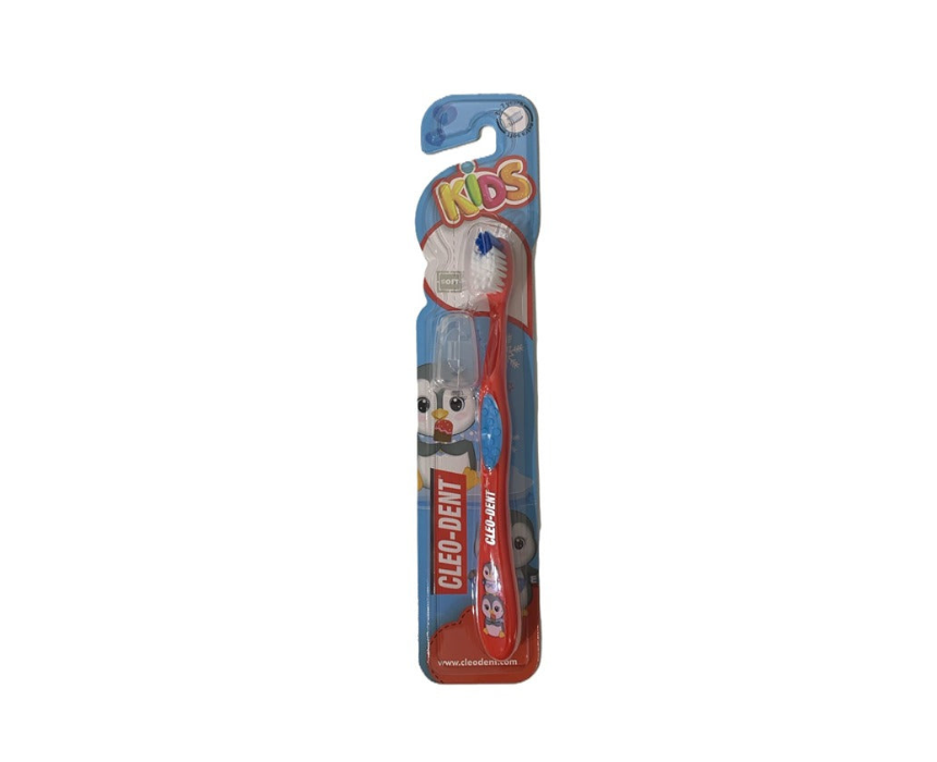 304 Toothbrush Kids Soft Penguin 2‑7Y 1 Piece Cleo Dent - Image 1