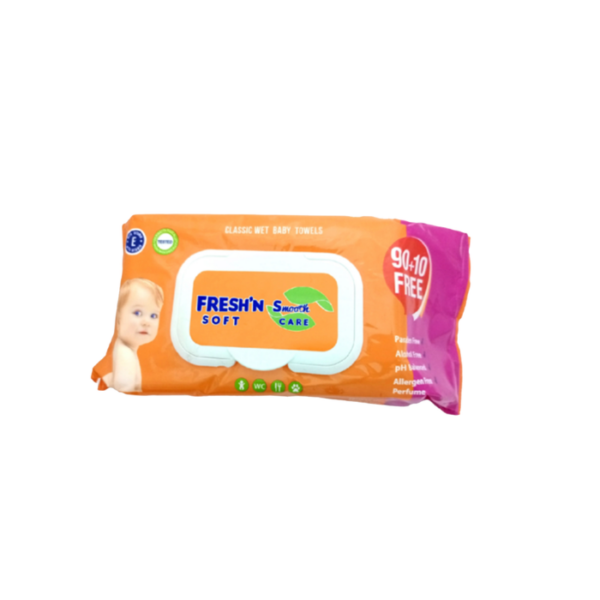 Wipes Thick & Flexible 60 Pieces Fresh'N Soft
